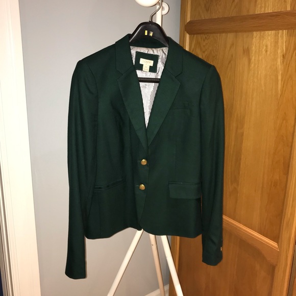 Jcrew schoolboy blazer next to new forest green - Picture 2 of 7